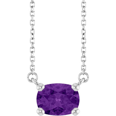 Mystère du Versailles, Amethyst Solitaire Necklace