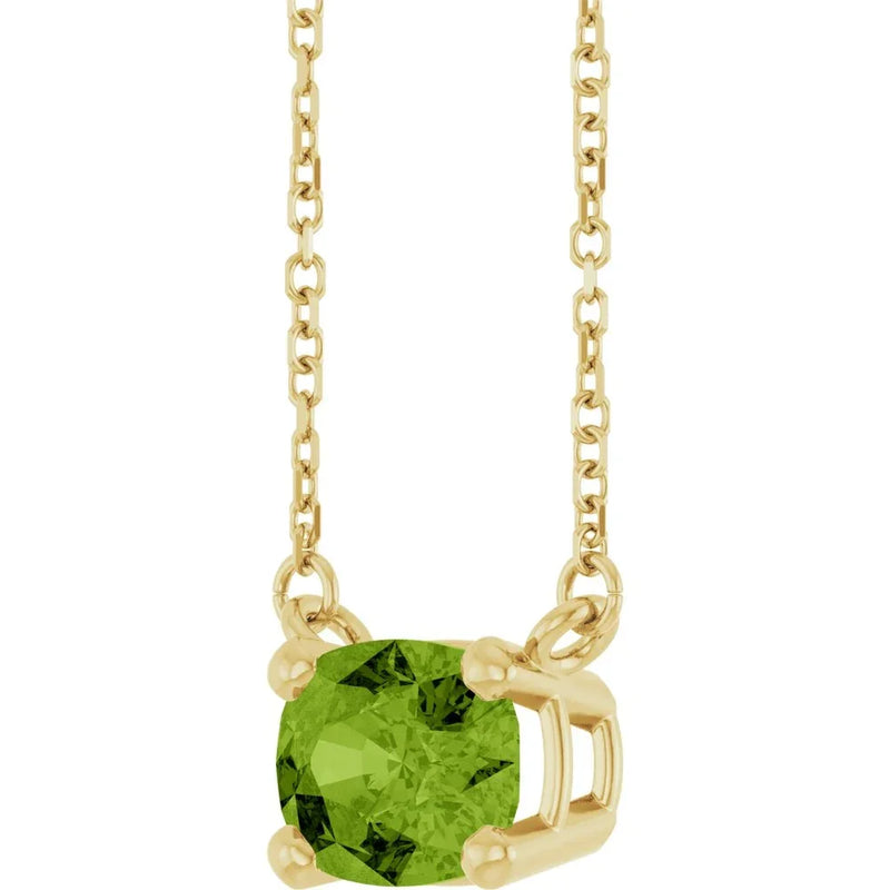 Lumière de Côte d'Azur, Peridot Solitaire Necklace