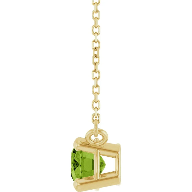 Lumière de Côte d'Azur, Peridot Solitaire Necklace