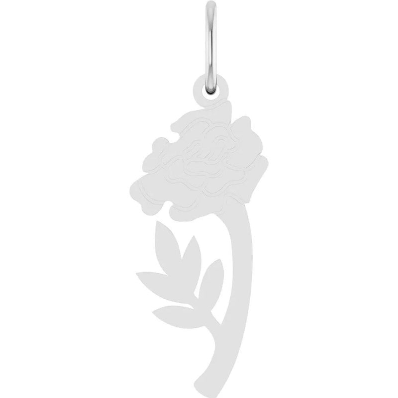 La Fleur, 14K Yellow Gold October Marigold Flower Pendant