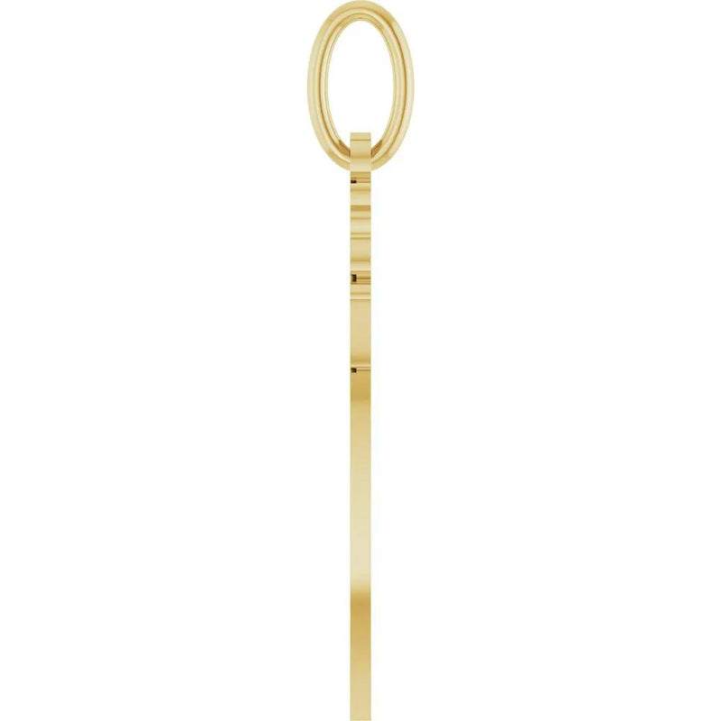 La Fleur, 14K Yellow Gold October Marigold Flower Pendant