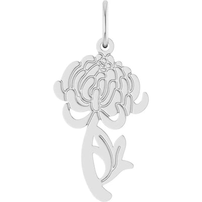 La Fleur, Rose Gold Chrysanthemum Flower Pendant