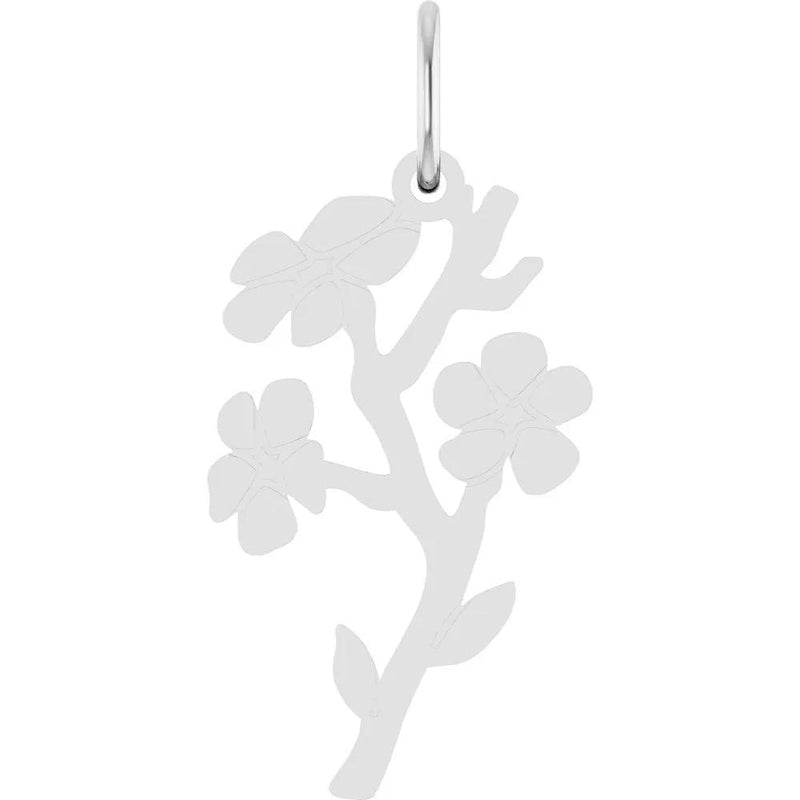 La Fleur, 14K Gold March Cherry Blossom Pendant