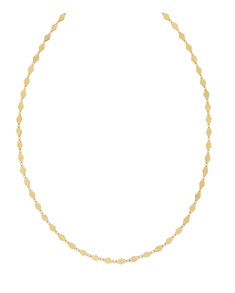 Prisme de Champs-Élysées, Gold Faceted Link Necklace