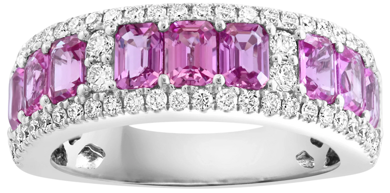 Poudre de Rose, Pink sapphire & Diamonds Ring