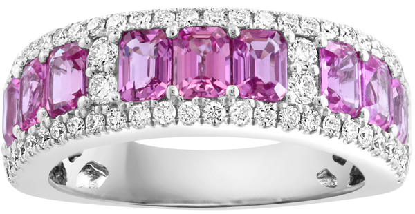 Poudre de Rose, Pink sapphire & Diamonds Ring