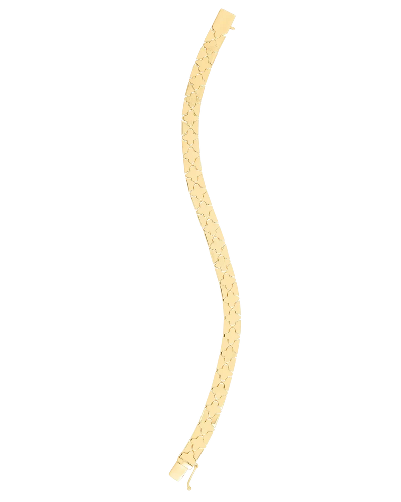 Fleur de Versailles, Gold Four-Petal Link Bracelet