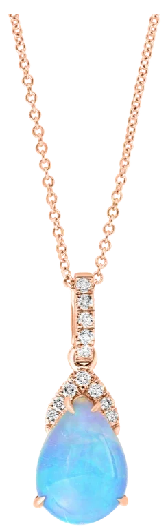 Miroir de Marie-Antoinette, Opal & Diamonds Necklace