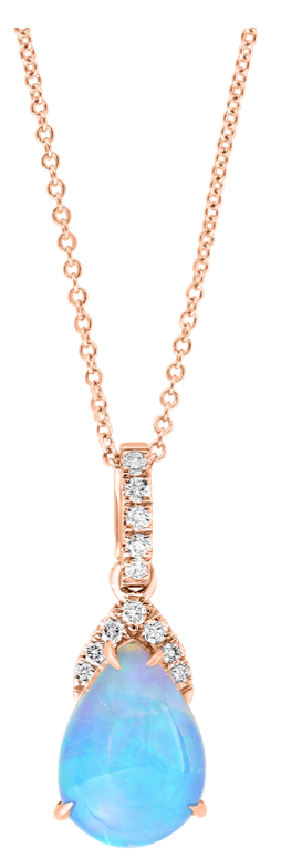 Miroir de Marie-Antoinette, Opal & Diamonds Necklace