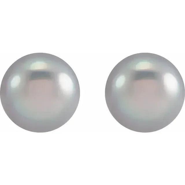 Lumière de Biarritz, Freshwater Pearl Stud Earrings