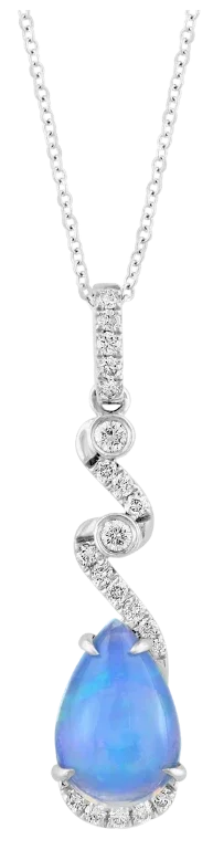 Lumière de l’Ombre, Opal & Diamonds Necklace