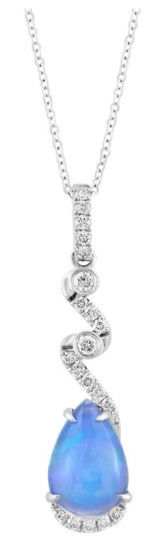Lumière de l’Ombre, Opal & Diamonds Necklace