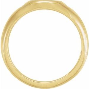 Brilliant Round Diamond Signet Ring view 8