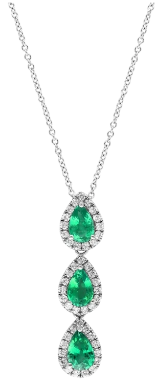 Les Jardins de Le Nôtre, Emerald & Diamonds Necklace