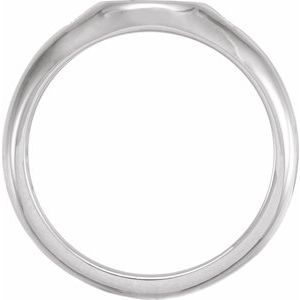 Brilliant Round Diamond Signet Ring view 2