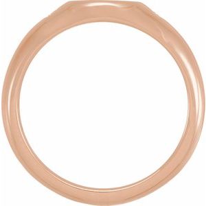 Brilliant Round Diamond Signet Ring view 5