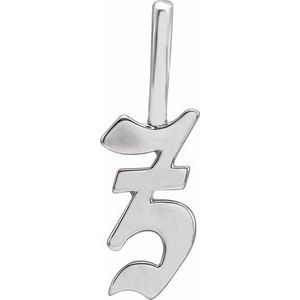 Gothic Letter Pendant