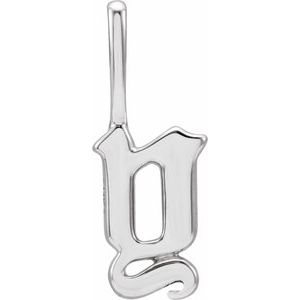 Gothic Letter Pendant