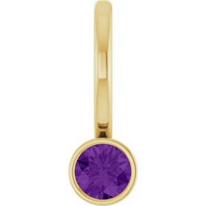 Natural Amethyst Charm/Pendant