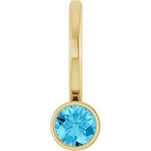 Natural Diamond & Gemstone Charm Pendant
