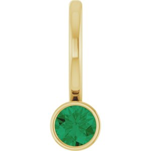 Natural Diamond & Gemstone Charm Pendant