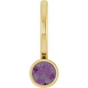 Natural Diamond & Gemstone Charm Pendant