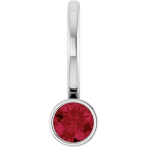 Natural Diamond & Gemstone Charm Pendant
