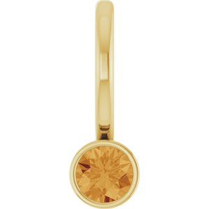 Natural Diamond & Gemstone Charm Pendant