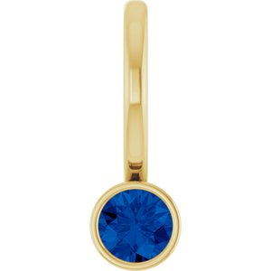 Natural Blue Sapphire Charm/Pendant