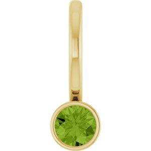 Natural Peridot Charm/Pendant