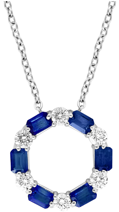 Le Cercle Bleu Sapphire Necklace