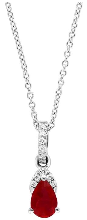 Le Baiser de Minuit, Ruby & Diamonds Necklace