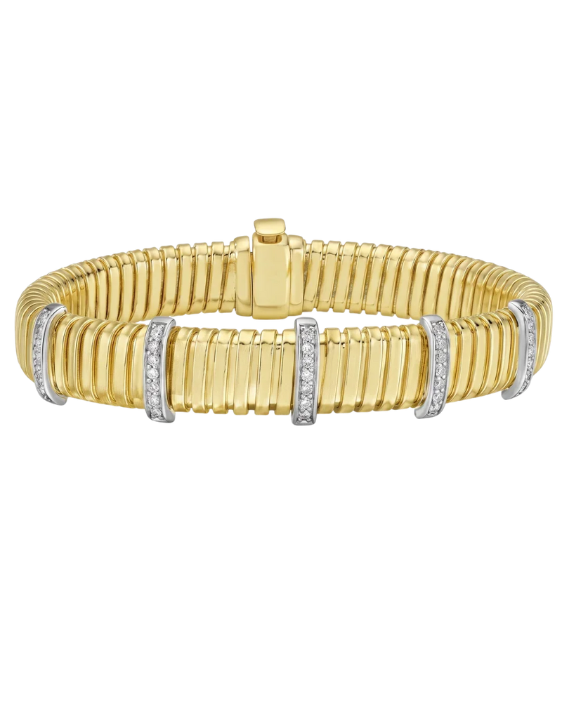 Lumière de Biarritz, Two-Tone Gold Coiled Ribbon Bracelet