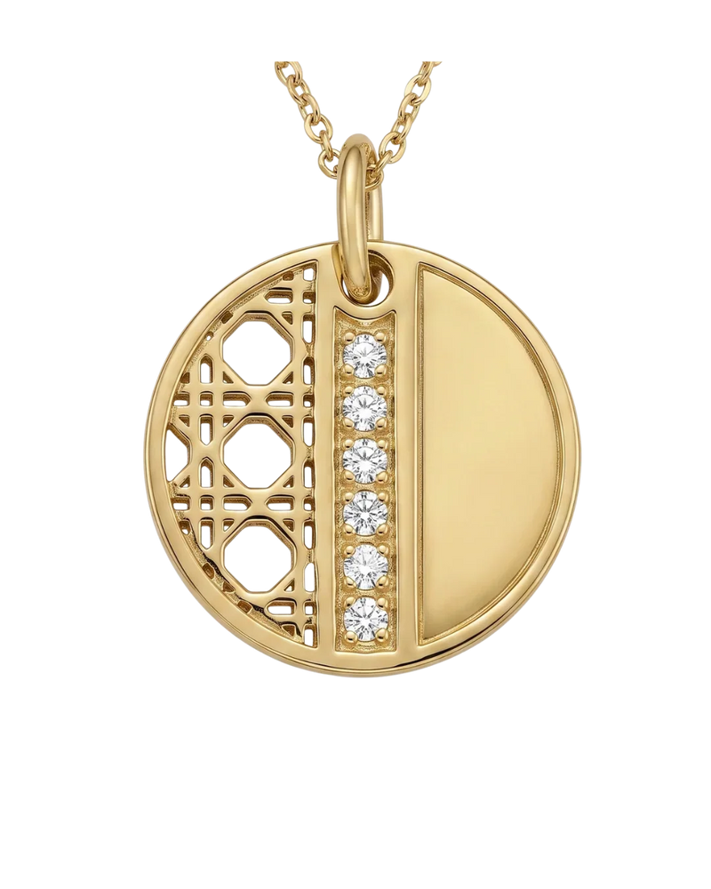 Lumière du Marais, Yellow Gold Diamond Pendant Necklace