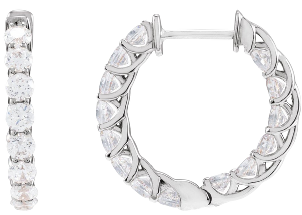 Brillance de Biarritz, Diamond Hoop Earrings