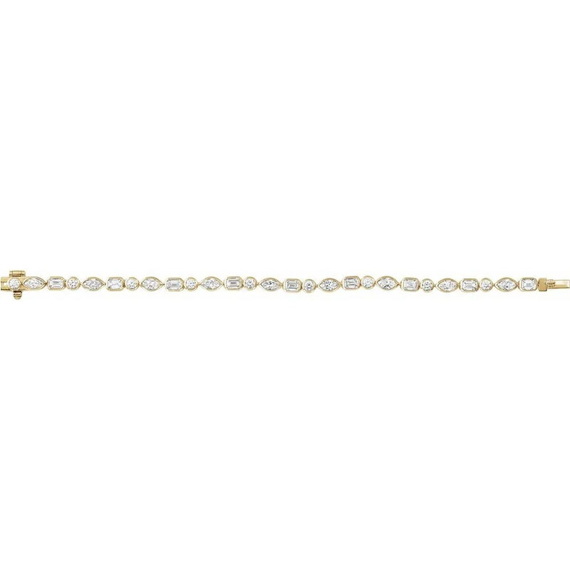 Prismes De La Côte D'Azur, Lab-Grown Diamond Tennis Bracelet
