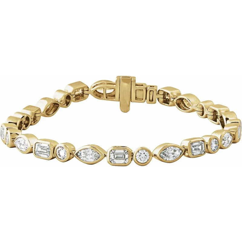 Prismes De La Côte D'Azur, Lab-Grown Diamond Tennis Bracelet