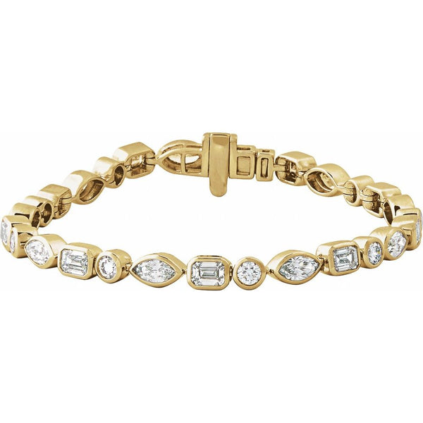 Prismes De La Côte D'Azur, Lab-Grown Diamond Tennis Bracelet