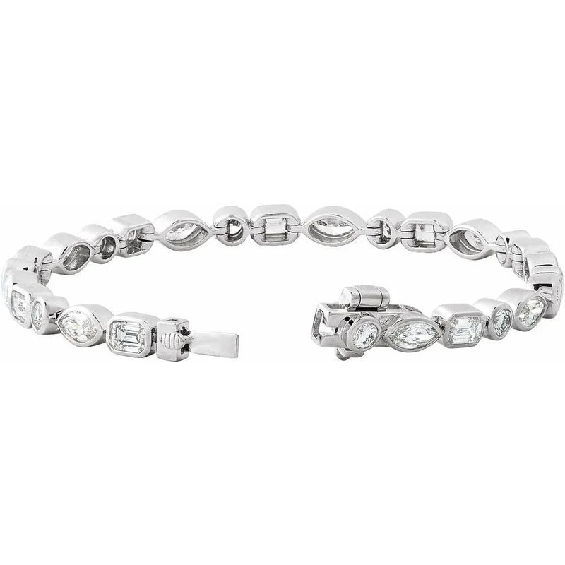 Prismes De La Côte D'Azur, Lab-Grown Diamond Tennis Bracelet