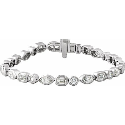 Prismes De La Côte D'Azur, Lab-Grown Diamond Tennis Bracelet