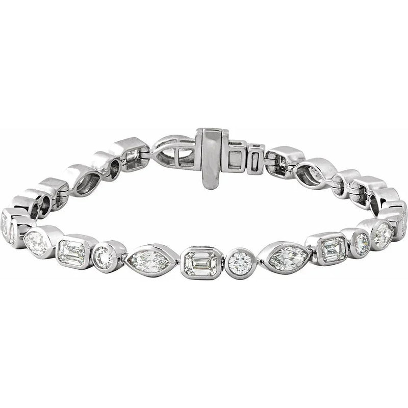 Prismes De La Côte D'Azur, Lab-Grown Diamond Tennis Bracelet