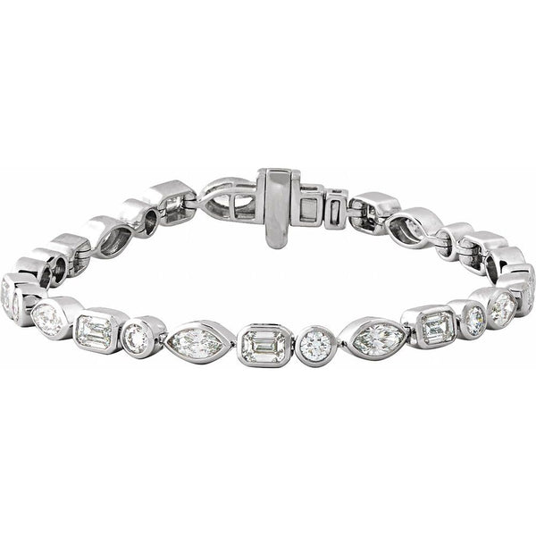 Prismes De La Côte D'Azur, Lab-Grown Diamond Tennis Bracelet