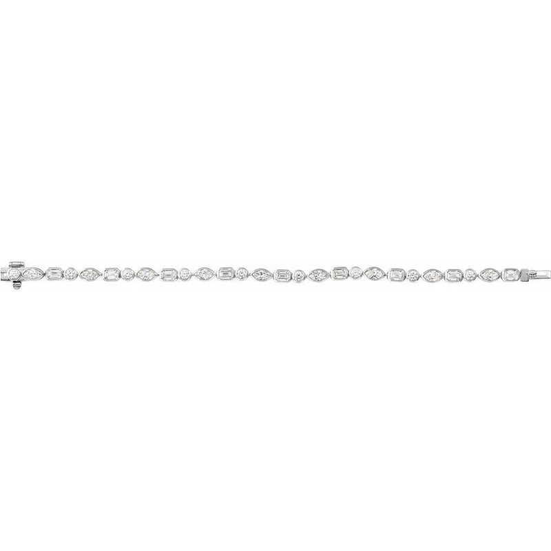 Prismes De La Côte D'Azur, Lab-Grown Diamond Tennis Bracelet