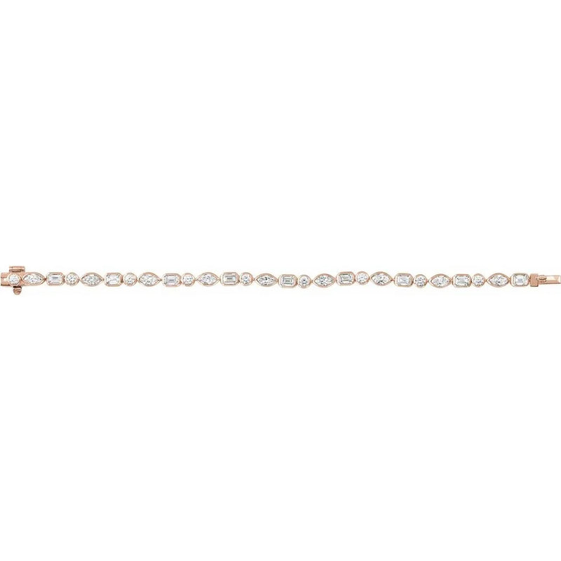 Prismes De La Côte D'Azur, Lab-Grown Diamond Tennis Bracelet