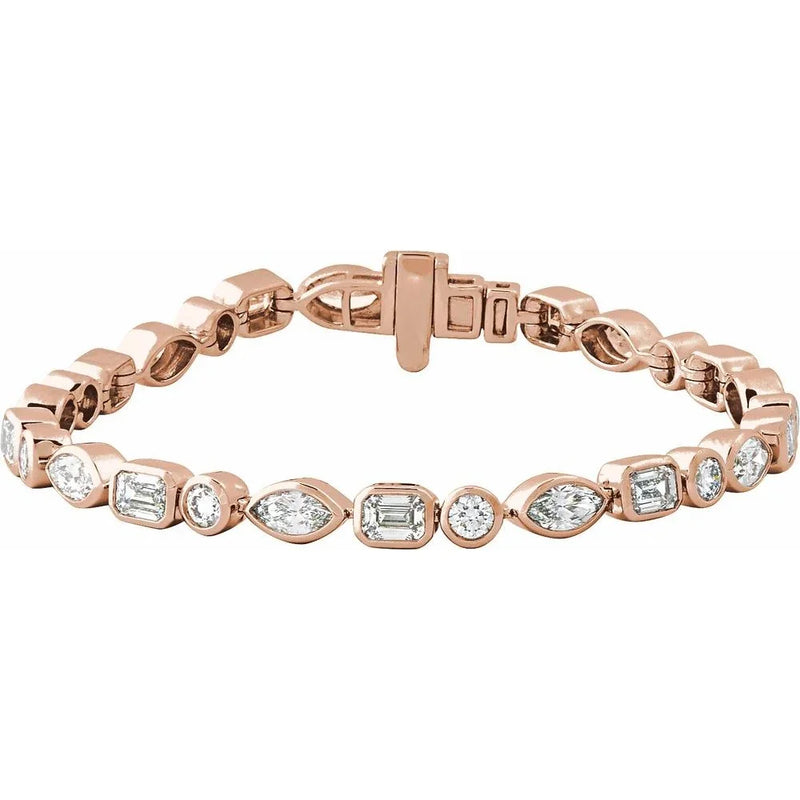 Prismes De La Côte D'Azur, Lab-Grown Diamond Tennis Bracelet