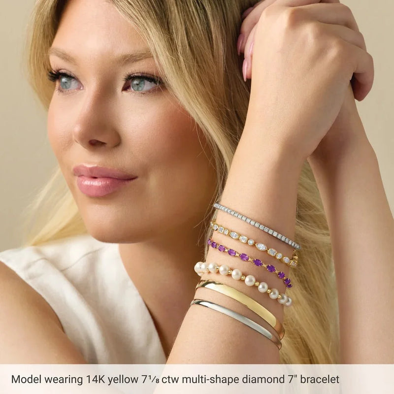Prismes De La Côte D'Azur, Lab-Grown Diamond Tennis Bracelet