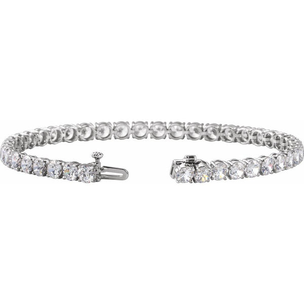 Beucher Paris Princesse du Chateau №10 diamond tennis bracelet in white gold.