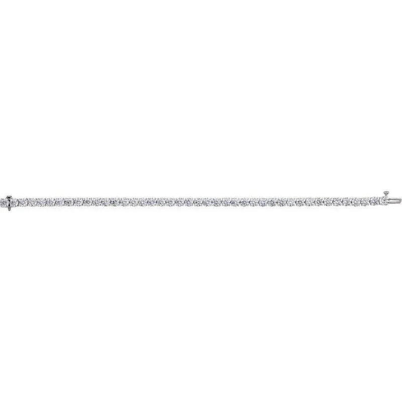 Lab Grown Diamond Tennis Bracelet 14K Gold Geometric