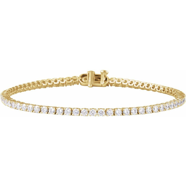 Beucher Paris Princesse du Chateau №3 Diamond Tennis Bracelet in yellow gold