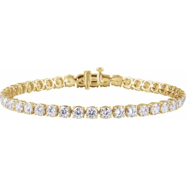Beucher Paris Princesse du Chateau №8 diamond tennis bracelet in yellow gold